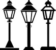 © Elements - Street light vector icon. Street lighting illustration sign. Flashlight symbol. lamp logo