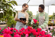 © ADDICTIVE STOCK - Garden store teamwork with diverse staff managing vibrant plants