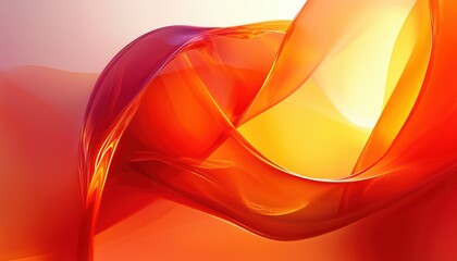 Aufkleber - Vibrant Red And Orange Abstract Painting: A Bold And Eye-Catching Work Of Art With A Unique Blend Of Colors And Shapes