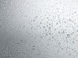 Wall Mural - Close-up shot of water-drop texture on a surface, background, moisture
