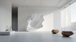 © Media Srock - Minimalist Sculpture Exhibition in a Bright, Airy Gallery Space