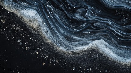 Wall Mural - an abstract wave background complemented by a hint of soft black sand, creating a premium design ide