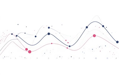 Poster - Dynamic data visualization with colorful lines.