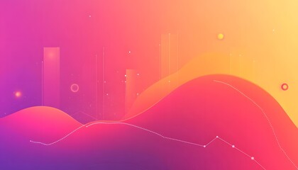 Poster - Vibrant abstract background with fluid shapes.