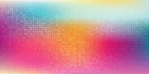 Poster - Abstract background in red colors made of big and small dots