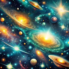 galaxy texture background and color trends