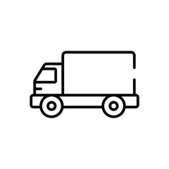 Sticker - Truck vector icon