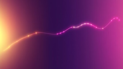 Poster - Abstract Light Trails on a Colorful Purple Gradient Background