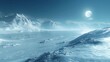© Dennis - Serene snowy landscape from the planet Hoth with ice formations