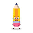 © ascrea - cute upset expression of pencil cartoon character