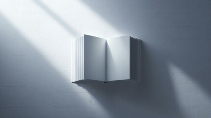 Wall Mural - Open book in sunlight. AI.