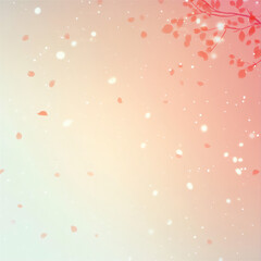 Sticker - Gradient background with leaves