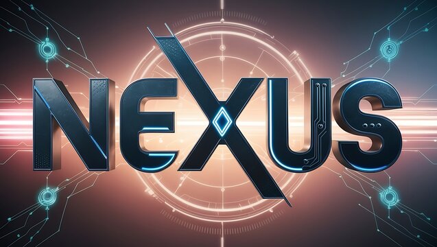 Futuristic 3D text 