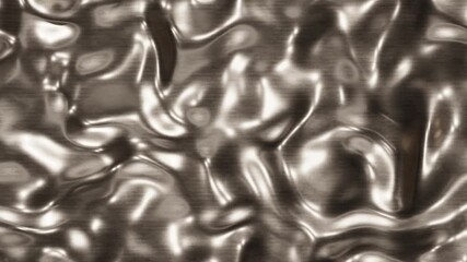 Poster - Abstract Metallic Texture with Wavy Patterns seamless looping animation