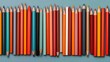 © tonpreecha - Collage of back-to-school supplies, notebooks, pencils, and rulers, arranged in an artistic and expressive manner, 2k