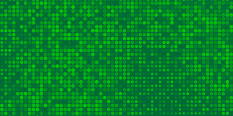 Poster - dots halftone yellow green color pattern gradient texture background.