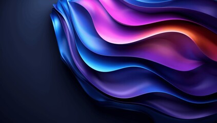 Colorful Neon Wave Background