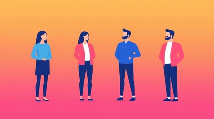 Poster - Inclusive Manager Encouraging Diverse Team Members to Actively Participate and Share Ideas During a Decision Making Meeting or Brainstorming Session in a Corporate or Professional Setting