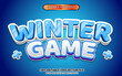 © ahmadzaini77 - Winter game shiny 3d headline title text effect