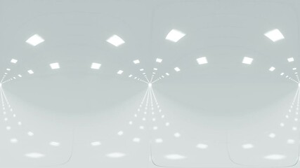Poster - bright minimalist interior with symmetrical lighting seamless looping animation