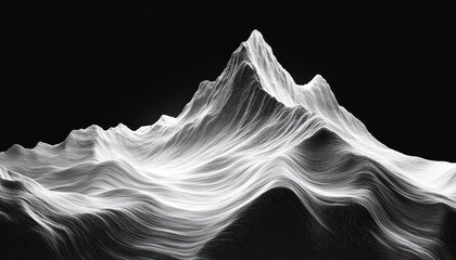 Poster - Abstract and graphical interpretation of mountain lines