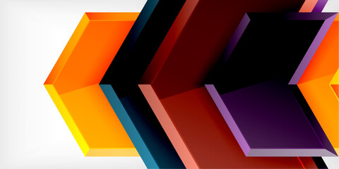 Poster - Technology dynamic arrow geometric background. Vector Illustration For Wallpaper, Banner, Background, Card, Book Illustration, landing page