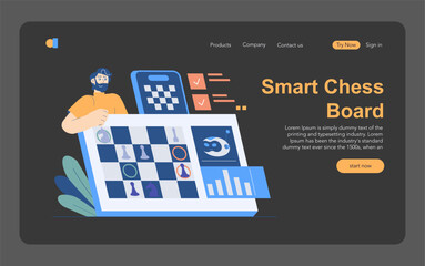 Poster - Longevity Clinic. Flat Vector Illustration