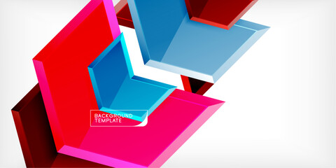 Aufkleber - Technology dynamic arrow geometric background. Vector Illustration For Wallpaper, Banner, Background, Card, Book Illustration, landing page