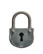 © komwut - Rusty antique padlock isolated on white, a symbol of vintage security