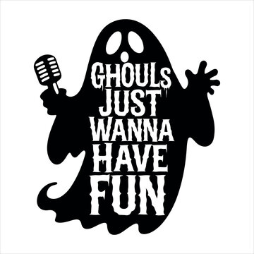 Happy Halloween Silhouette lettering calligraphy typography with bats, spiders, and pumpkins. Vector