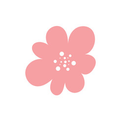 Wall Mural - pink flower nature element