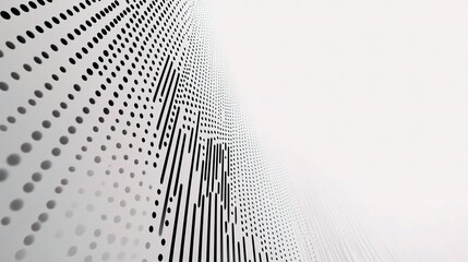 Poster - Abstract Pattern of Dots and Lines on a Light Background