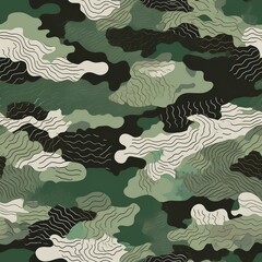 seamless pattern with leaves