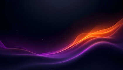 Aufkleber - Abstract grainy gradient background purple pink orange black glowing color wave dark backdrop noise texture banner poster header design. Banner poster header design with gritty gradient background