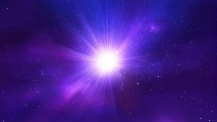 Wall Mural - animation of abstract cosmic background. hyper jump into another galaxy. speed of light, neon glowin