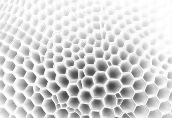 Poster - abstract paper hexagon white background abstract. embossed paper circles white background, light, an
