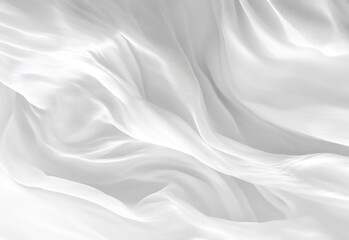 Wall Mural - light white background soft gray solid background with subtle texture abstract white fabric drape ba