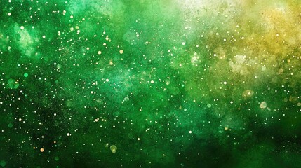 Poster - Vibrant Green Abstract Background with Glittering Sparkles and Texture