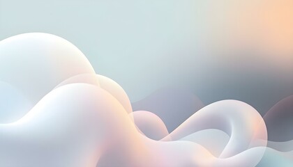 Poster - Abstract liquid background with 3d popup composition in pink. Background vibrant abstract color gradients. Abstract background waves. Set of blurred backgrounds with pastel colors wave shapes