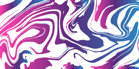 Aufkleber - Abstract Marble texture background. Pink and white mixing oil paint texture. Horizontal banner with waves background. Splash of paint. Colorful liquid. Fluid motion ink water design.