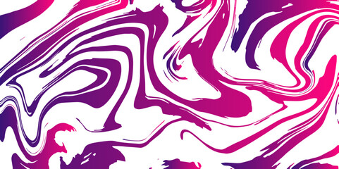 Aufkleber - Abstract Marble texture background. Pink and white mixing oil paint texture. Horizontal banner with waves background. Splash of paint. Colorful liquid. Fluid motion ink water design.