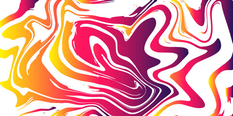 Aufkleber - Abstract Marble texture background. Pink and white mixing oil paint texture. Horizontal banner with waves background. Splash of paint. Colorful liquid. Fluid motion ink water design.