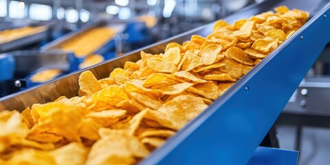 Poster - Banana chips production optimization conveyor system setup in food processing environments