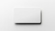 © Nijat - White blank credit card in a top view perspective, emphasizing its clean design and ample space for additional elements or text, suitable for various creative projects.