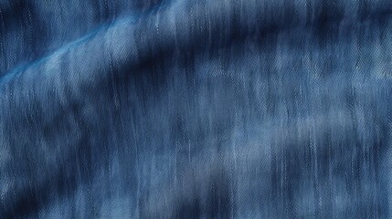 Poster - Denim blue jeans fabric texture close up ideal for backgrounds and textile design projects showcasing woven details and color variations.