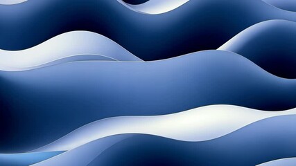 Wall Mural - silky smooth abstract blue wave background with flowing curves and soft texture