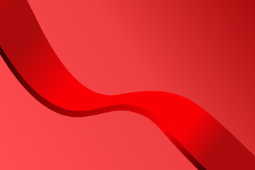 Wall Mural - abstract red gradient background with smooth and soft ribbon. vector illustration design for display