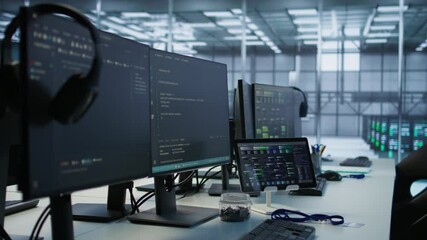 Poster - data center facility employing deep learning technology to maintain company network infrastructure. 