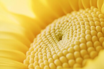 Poster - Fibonacci Day Sunflower Close-Up Natures Intricate Patterns and Vibrant Yellows for Earth Day and Thanksgiving