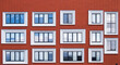 © Rafail - New modern residential buildings in the city. vibrant color